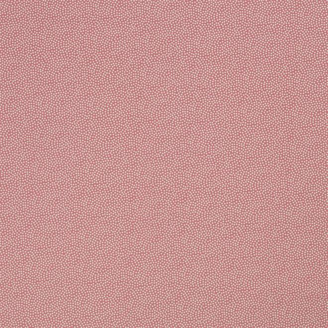 Uens hvide prikker på bred Bomuldsstof - Gl rosa