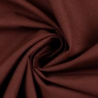 Brun Ensfarvet perlebomuld 150 cm bred