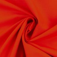 Orangerød Ensfarvet perlebomuld 150 cm bred