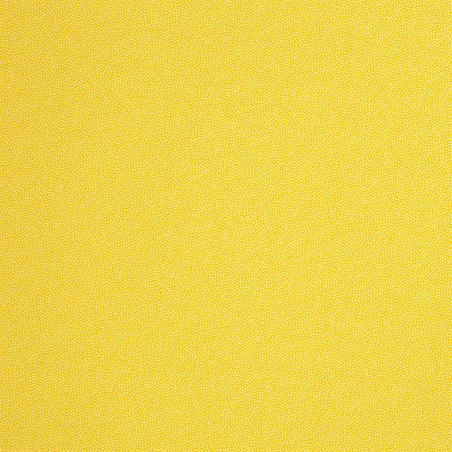 Uens prikker på bred Bomuldsstof - Lys gul