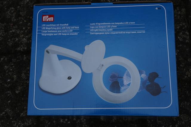 Led lys lampe med lup/forstørrelsesglas