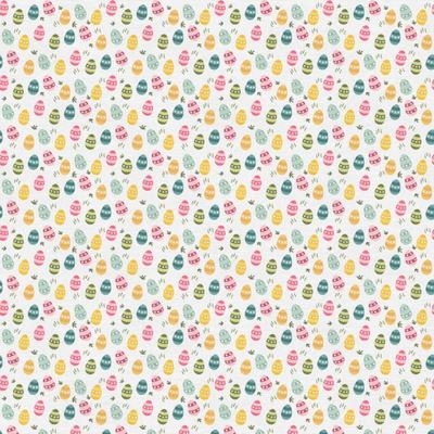 Easter Egg hunt patchworkstof - lys bund