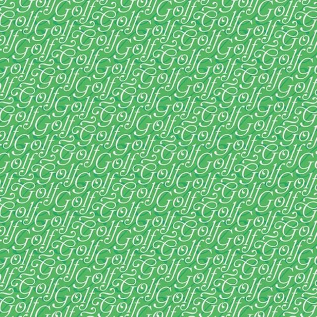 Let´s go golfing patchworkstof - Tekst