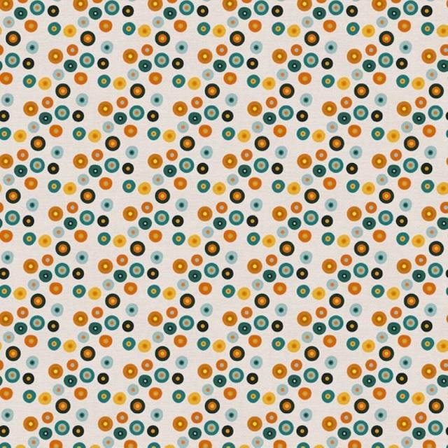 Jurassic Joyfrides patchworkstof - Cirkler