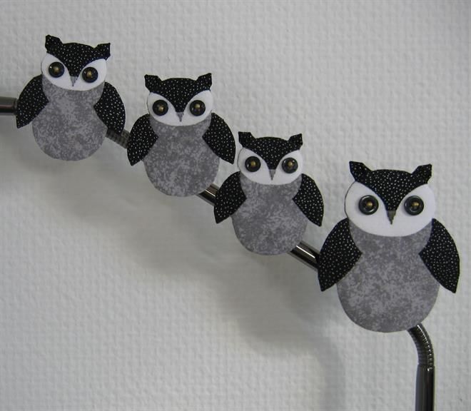 sy den flotte uglemor med 3 unge – mønster til håndsyning fra houhou design