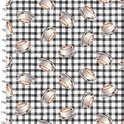 Coffee break patchworkstof - Kopper