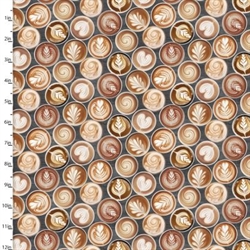 Coffee break patchworkstof - Kaffemønstre