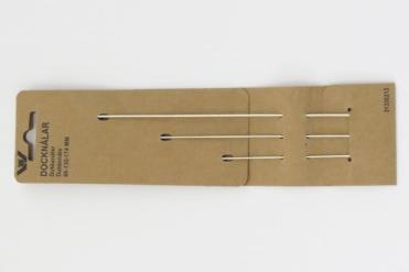 Dukkenåle 3 stk på 8,9 cm, 13 cm, 17,4 cm