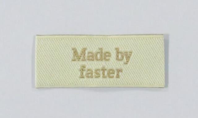 "Made by faster" mærker 2 stk