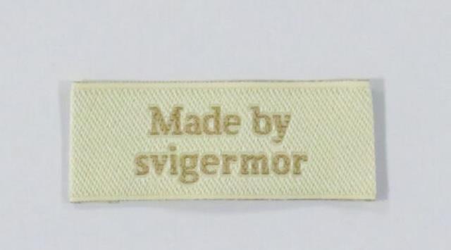"Made by svigermor" mærker 2 stk
