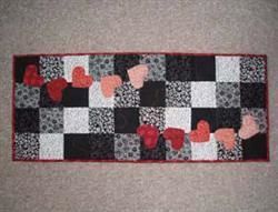 Hjerte Løber Maskinsyet- mønster