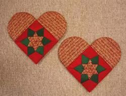 Majbrit hjerter - 2 stk mønster 