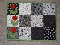 Dækkeserviet med tulipaner mønster