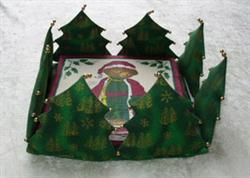 Julekurv til servietter mønster