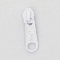 Hvide glider/skyder med vedhæng 4 mm