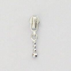 Sølv glider/skyder med kugle vedhæng 4 mm