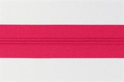 Pink lynlås i metermål 4 mm