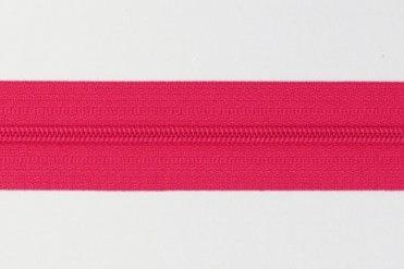 Pink 4 mm lynlås i metermål – Perfekt til kreative projekter