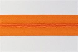Orange lynlås i metermål 4 mm