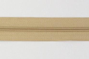 Sandfarvet 4 mm lynlås i metermål – Den perfekte detalje til dine projekter