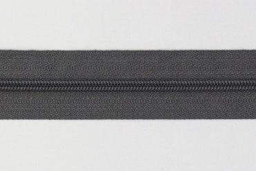 Mørkegrå 4 mm lynlås i metermål – Perfekt til alle dine kreative syprojekter