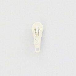 Råhvid skyder/glider til 6 mm lynlåse i metermål – Elegant og tidløs