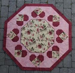 Mie Dug/Juletræstæppe 8 hjerter  mønster