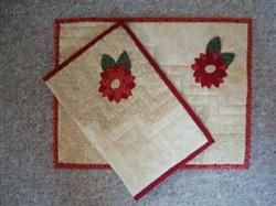 Dækkeserviet med julestjerne mønster