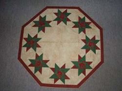 Isabella Juletræstæppe med 8 stjerner mønster