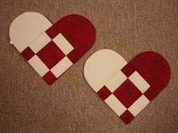 Ida hjerter (2 stk) mønster