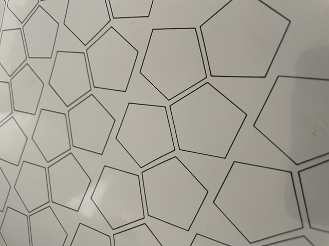 Femkanter i fem størrelser – klar til håndsyning