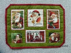 Jule frimærker Dækkeserviet mønster