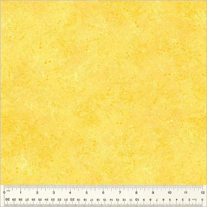 Noteworthy patchworkstof - Gul