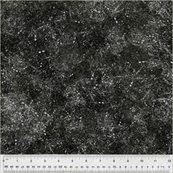 Noteworthy patchworkstof - Mørk grå