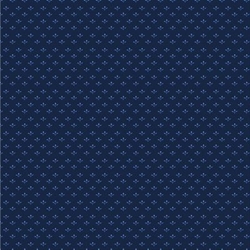 China blue patchworkstof - Mørkeblå