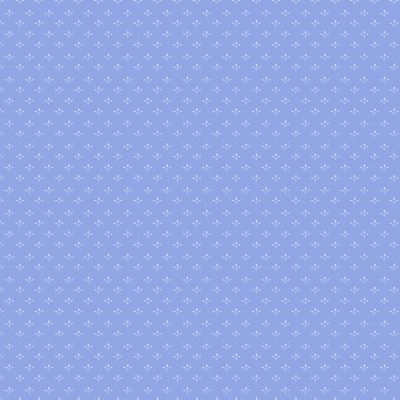 China blue patchworkstof - Mellemblå