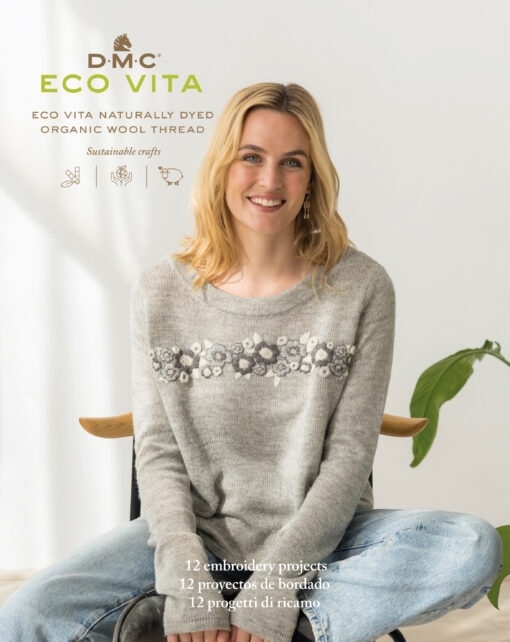 DMC Eco vita broderi hæfte med 12 projekter /15908