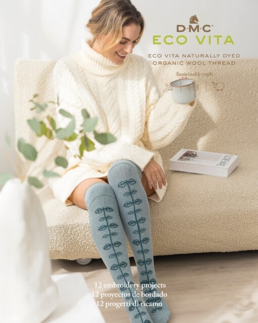 DMC Eco vita broderi hæfte med 12 projekter /E22