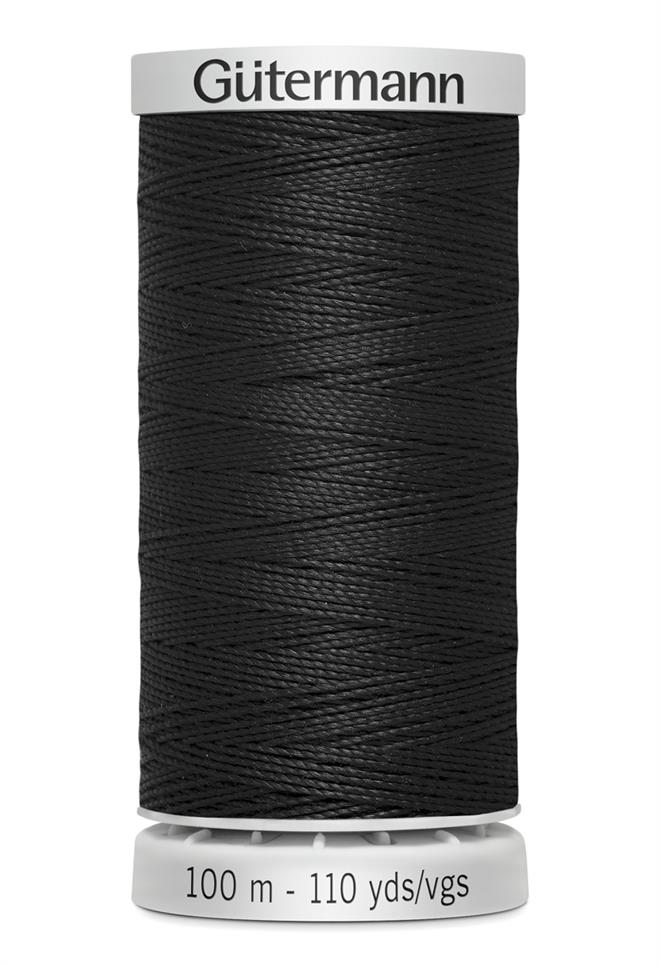Ekstra stærk polyester tråd - Sort