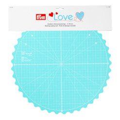 Rund turkis grøn skæreplade – roterende skæreunderlag fra Prym (35 cm)