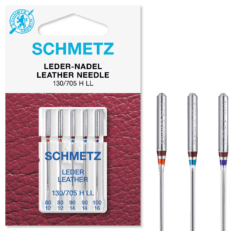 Læder Skind symaskine nåle str 80-100 fra Schmetz