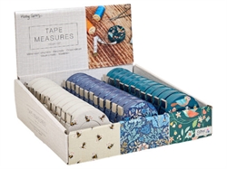 Rund Målebånd på 150 cm / 60 inch Blå med blomst