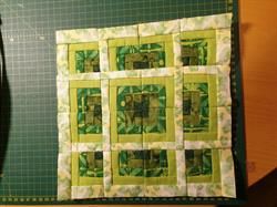 Mini quilt udfordring Lod 27 - Aases mini quilt