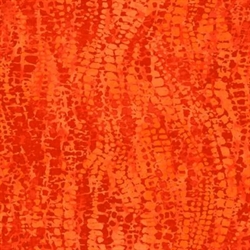 Chameleon patchworkstof - Orange