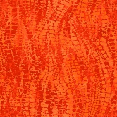 Chameleon patchworkstof - Orange