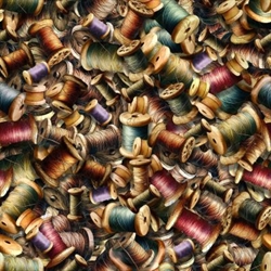 Forget me not patchworkstof - Sytråd