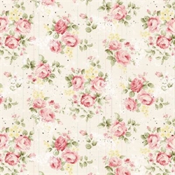 Parisian Snippets patchworkstof - roser i buketter