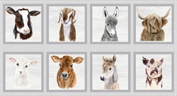 Little seedlings farm patchworkstof - 8 motiver