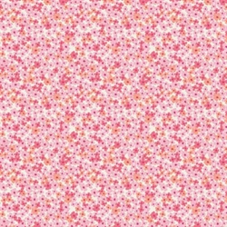 Bloomcore patchworkstof - Rosa miniblomst