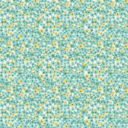 Bloomcore patchworkstof - Grøn miniblomst